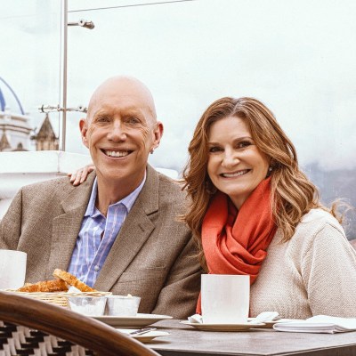 Edd and Cynthia enjoying rooftop brunch at Negroni restaurant