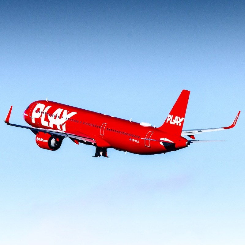 A PLAY plane taking flight.