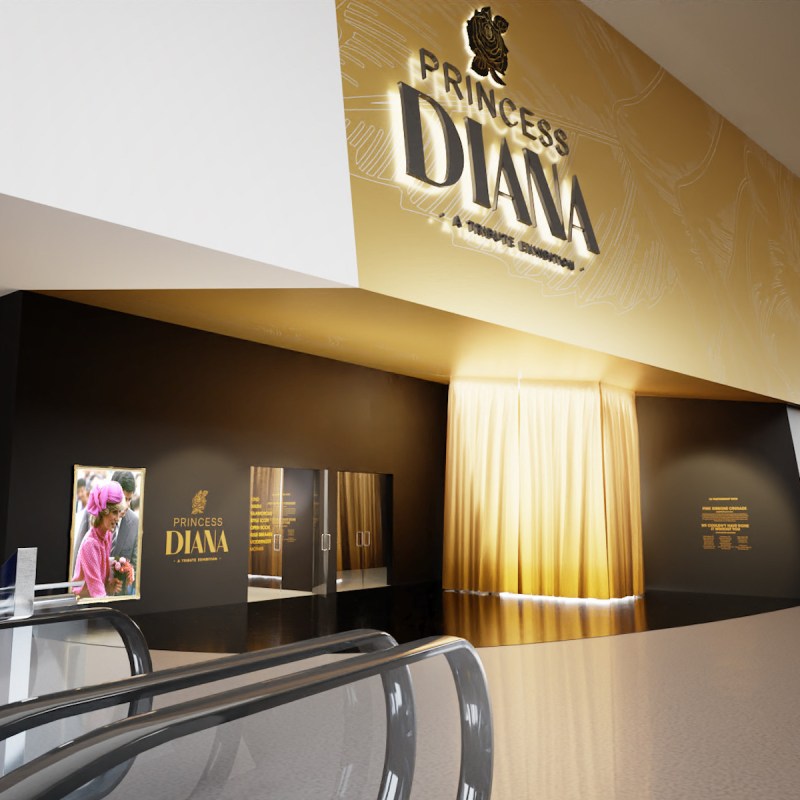 Princess Diana Exhibition at Crystals Las Vegas