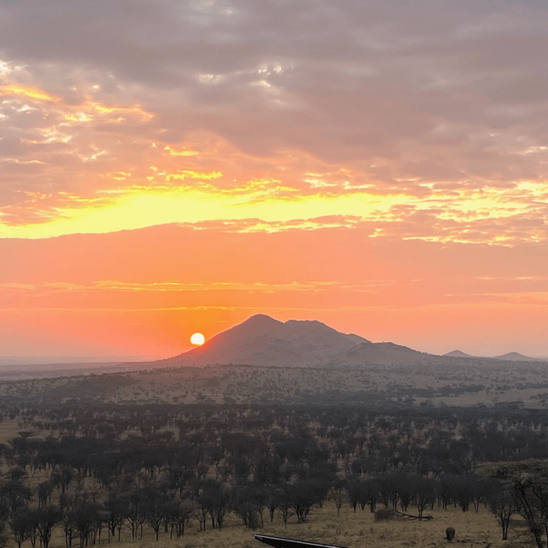 Sunrise over the Serengeti