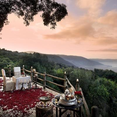 The view from Ngorongoro Crater Lodge