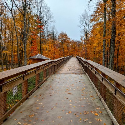 The Eagle Tower ramp at Peninsula State Park in Wisconsin