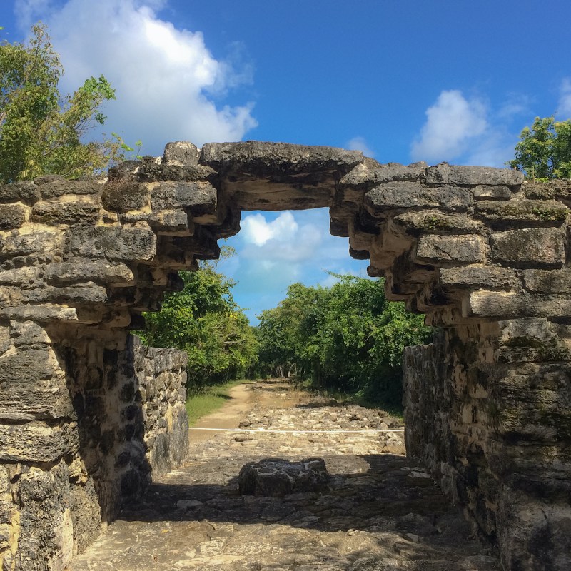 San Gervasio ruins in Cozumel, Mexico