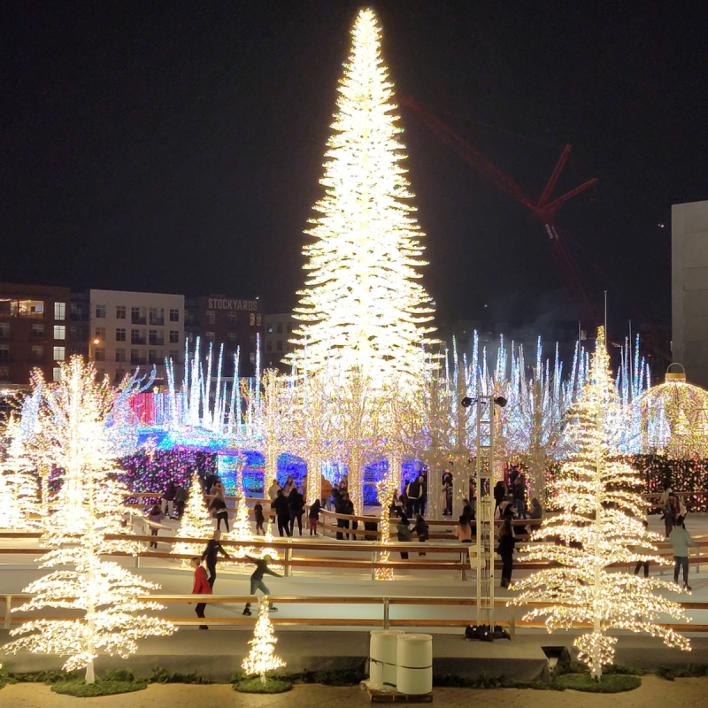 Light display at Hallmark Enchant Nashville