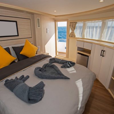 Interior of cruise cabin suite