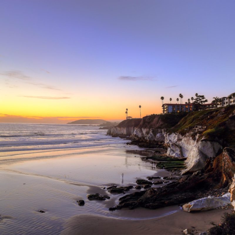 Sunset view at Pismo Beach, California