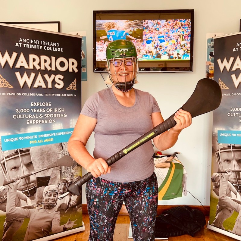 Gail in hurling gear