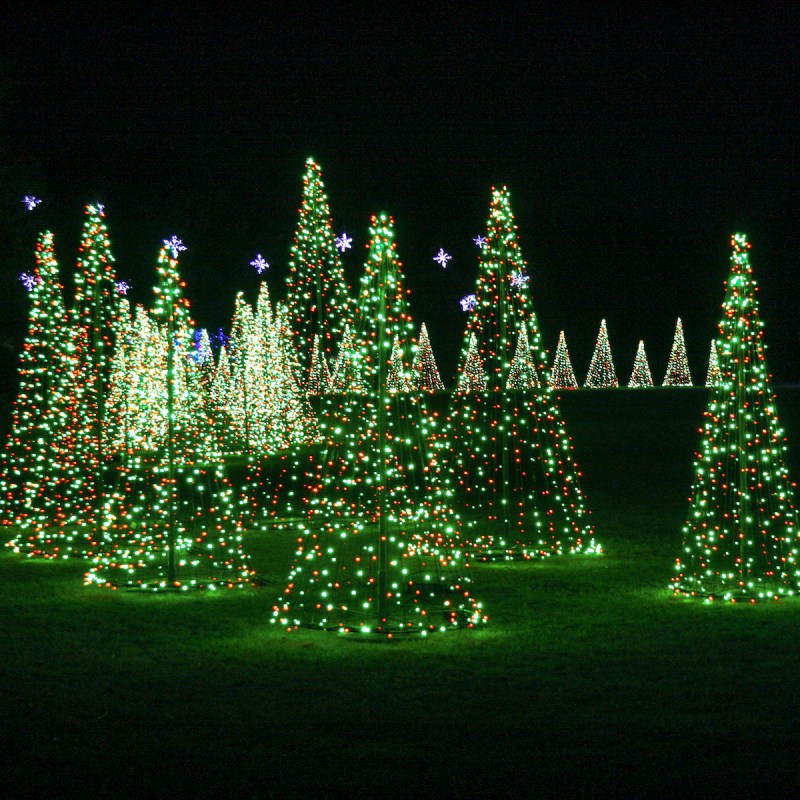 Holiday Light Display at Bellingrath Gardens & Home
