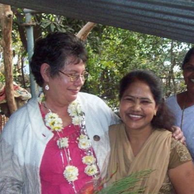 Carol and a woman entrepreneur in India.