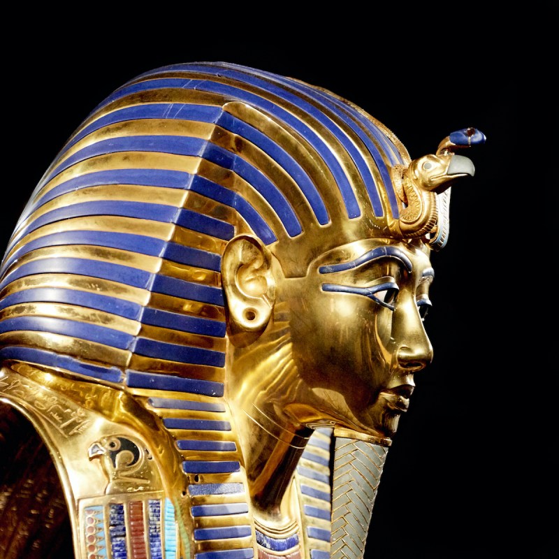 Replica of funerary mask of Tutankhamun.