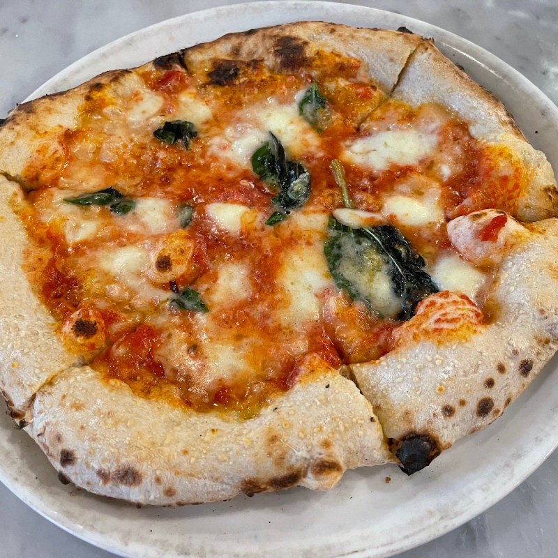Margherita pizza at Pizzeria Locale in Boulder