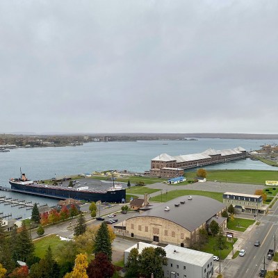 View of Sault Ste. Marie, Michigan