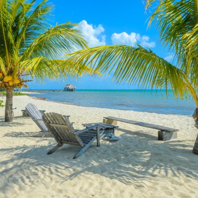 Placencia beach resort on the Caribbean coast of Belize