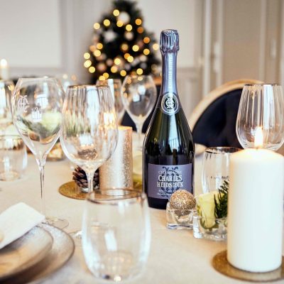 Charles Heidsieck Noël 2018 wine on holiday table