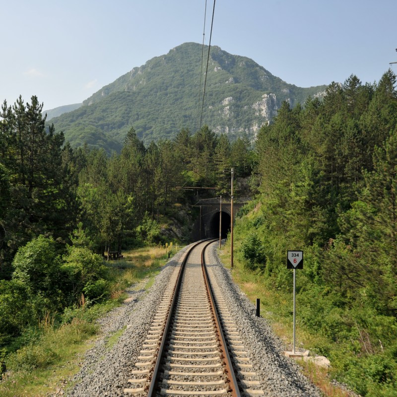 The Ploče-Sarajevo railway line in Bosnia