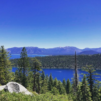 The view of Lake Tahoe from Emerald Point