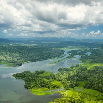 The Atlantic side of the Panama Canal
