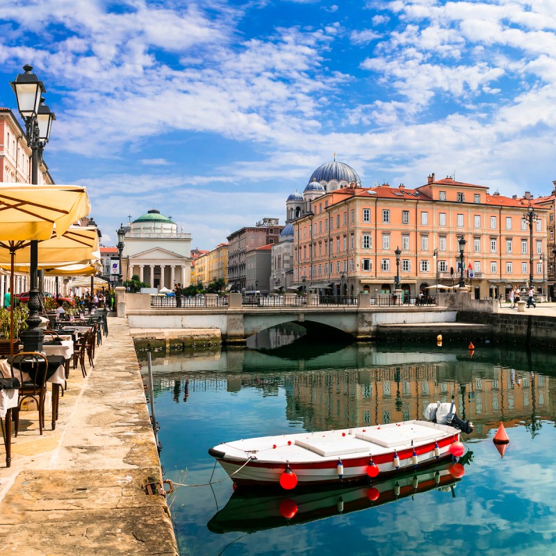 The Grand Canal of Trieste, Italy