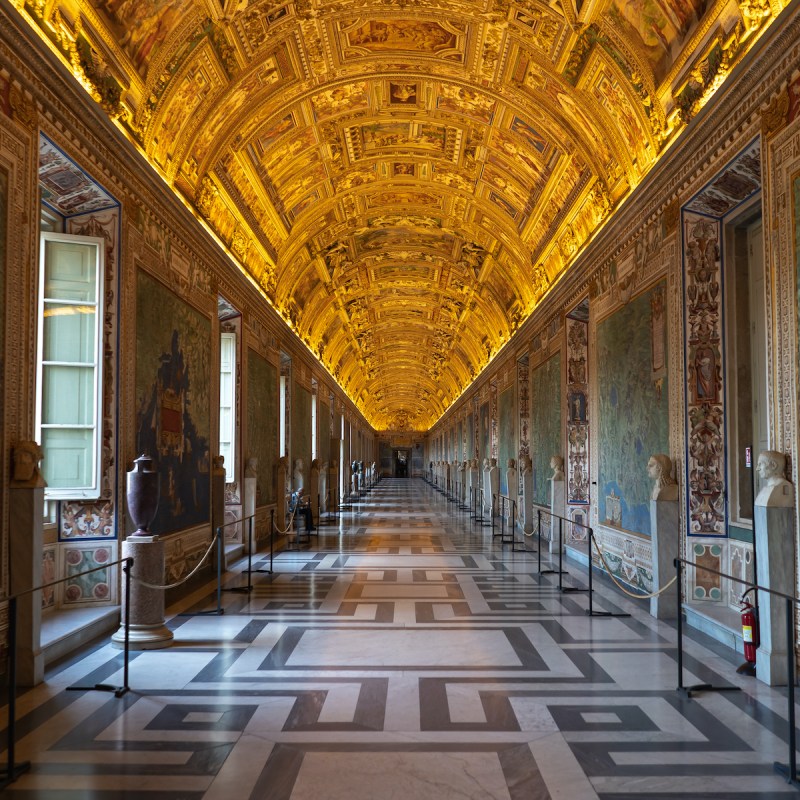 The Gallery of Maps inside of the Vatican Museums