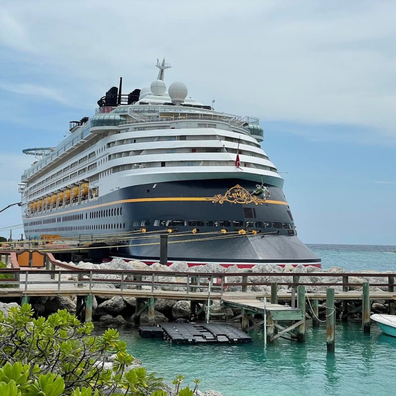 The Disney Magic at Castaway Cay in the Bahamas