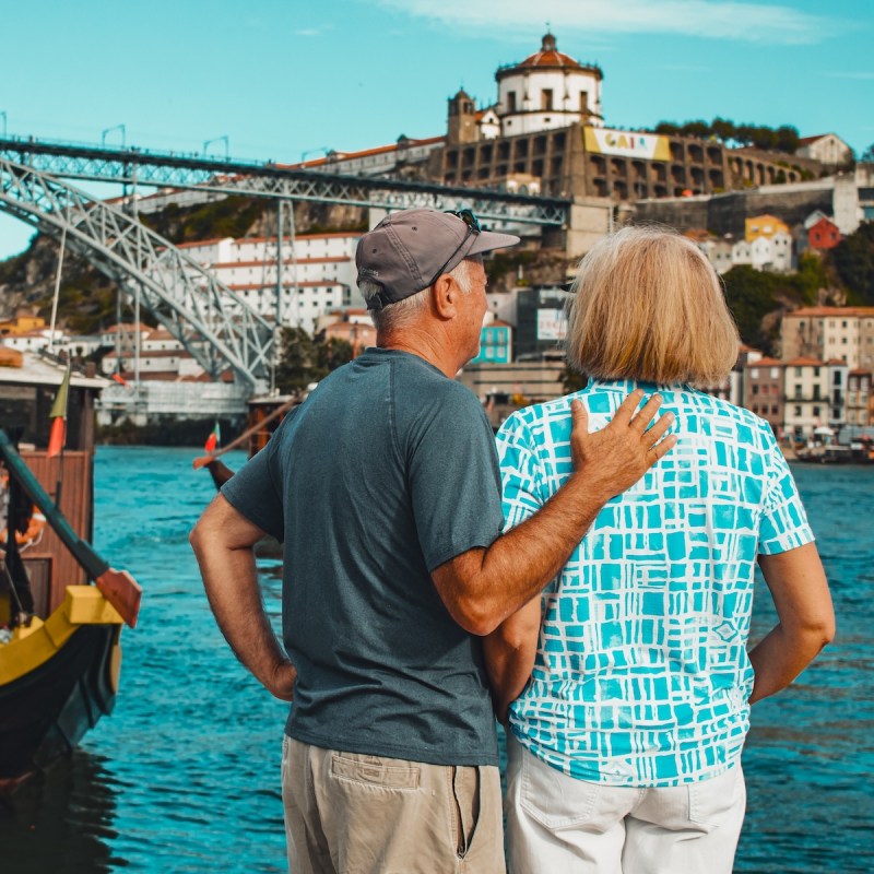 Elderly couple in Portugal