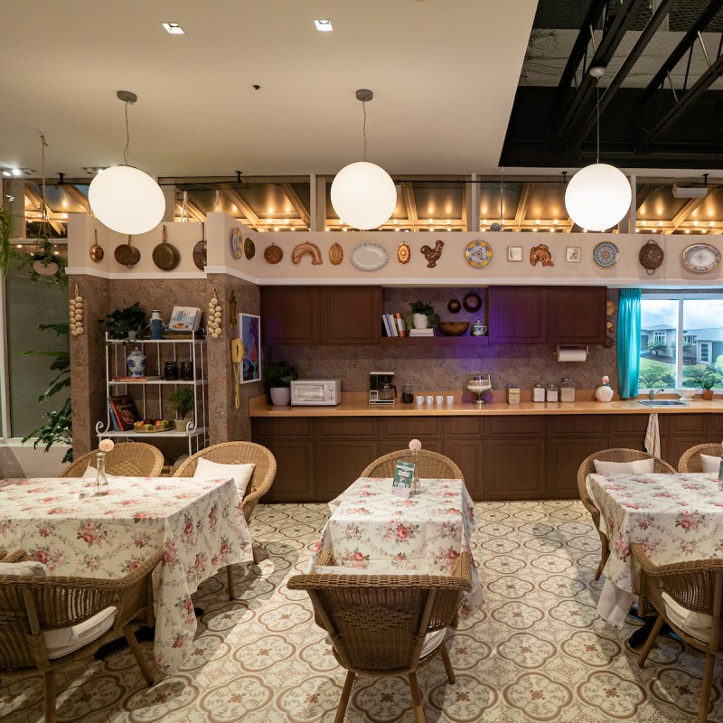 Interior of The Golden Girls Kitchen NYC pop-up restaurant