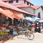 A local market in downtown Arusha