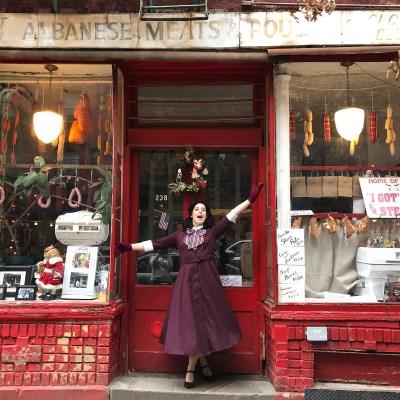 One of Mrs. Maisel's New York City haunts, an old butcher shop