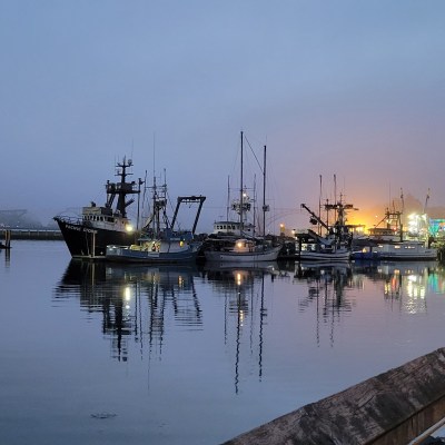 Evening time at Newport's Historic Bayfront