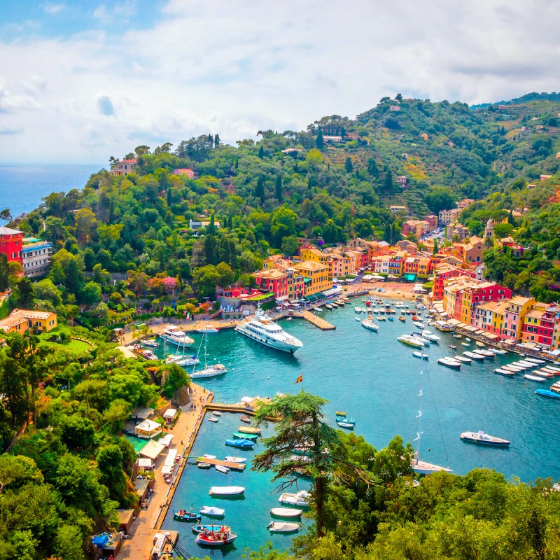 The small Italian fishing village of Portofino