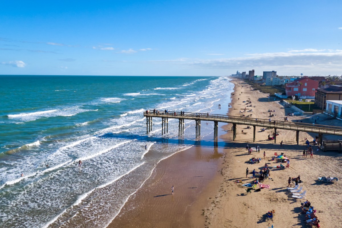 South Padre Island in eastern Texas