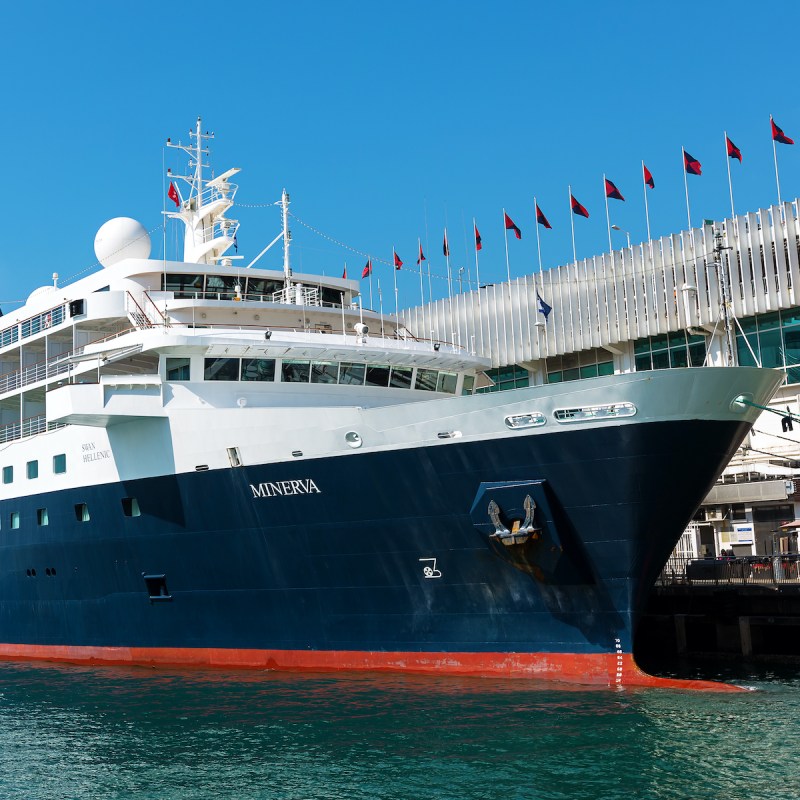 Swan Hellenic ship in Hong Kong, China