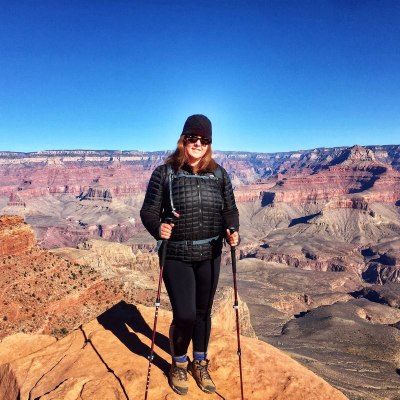 The author hiking at the Grand Canyon