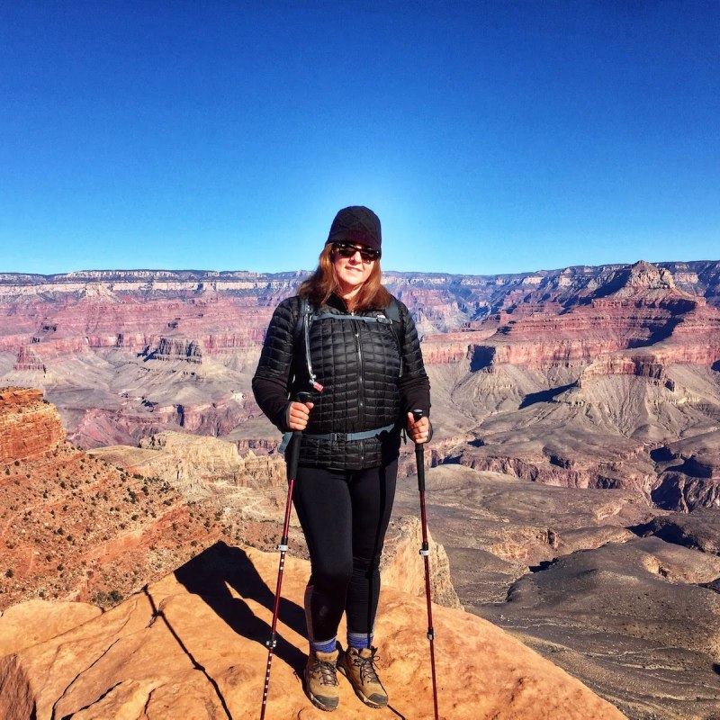 The author hiking at the Grand Canyon