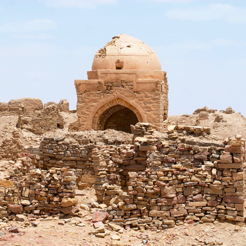 Mausoleum ruins in Ma'rib, Yemen