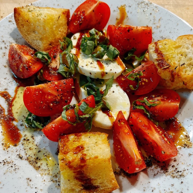 Caprese salad made at the Local Epicurean in Grand Rapids, Michigan