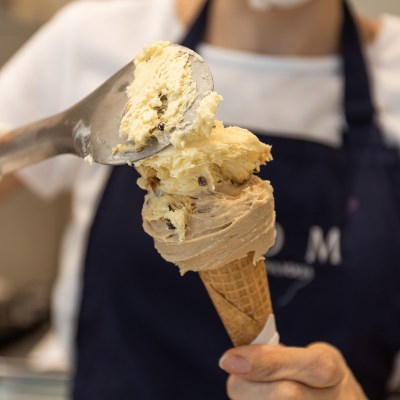 Gelato from GROM in Rome, Italy.