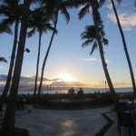 Sunset at Huihui Restaurant in West Maui