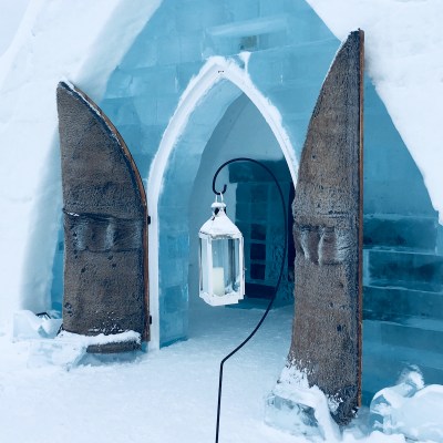 Ice hotel in Quebec, Canada