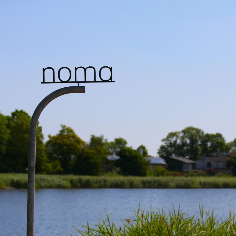 Noma Restaurant signage in Copenhagen, Denmark