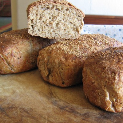 assortment of breads