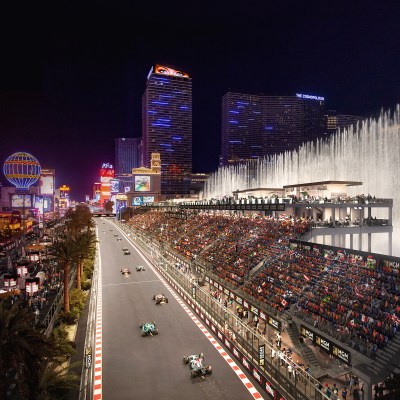 F1 Grandstand view at the Bellagio Hotel