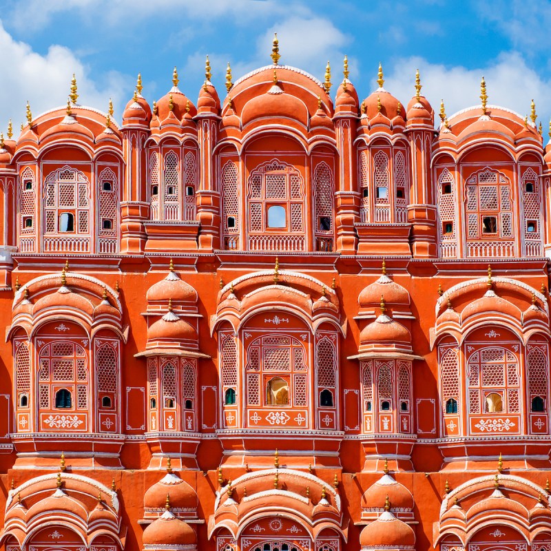 Hawa Mahal — aka Palace of the Winds — in central Jaipur, India