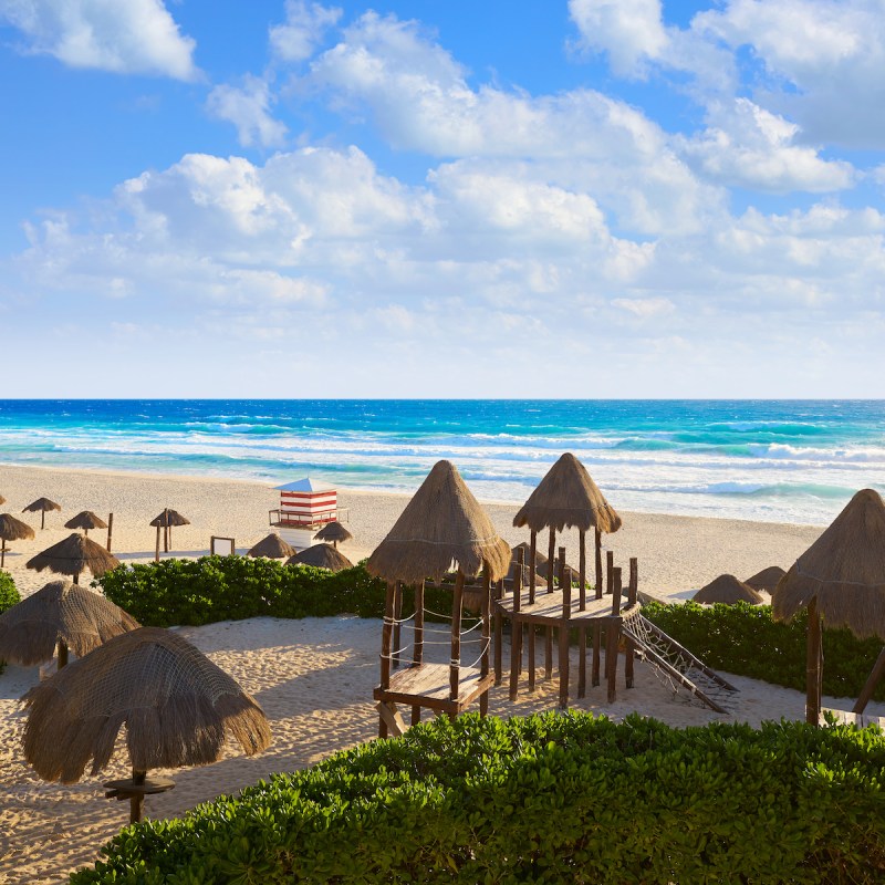 Beach in Cancun's Hotel Zone