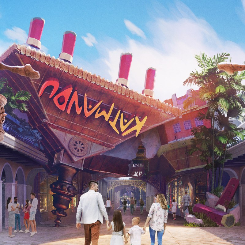 Artist rendition of Katmandu Park Punta Cana entrance