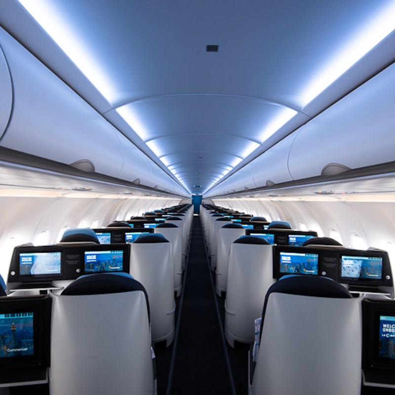 La Compagnie Airbus 321Neo cabin