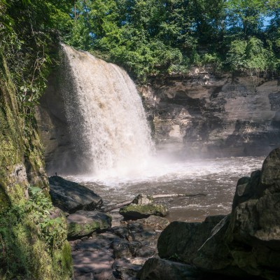 Minneopa Falls in Mankato, Minnesota