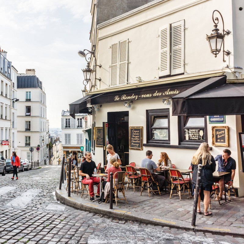 French street cafe in Paris