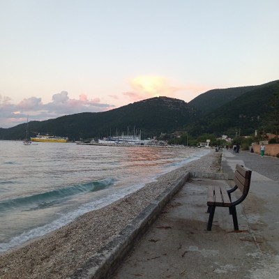 Pebble beach in Sami, Kefalonia