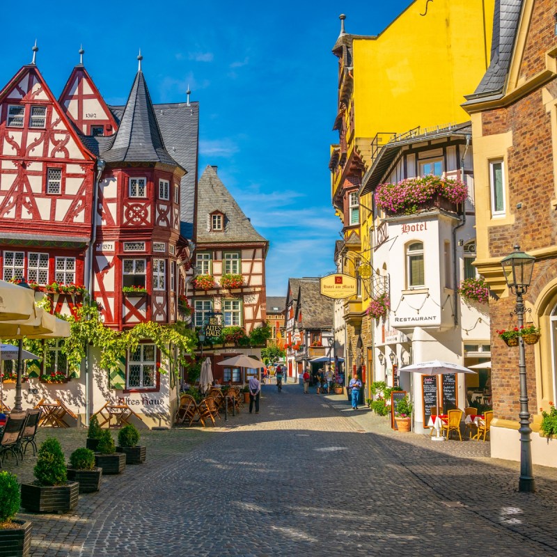 The streets of Bacharach, Germany